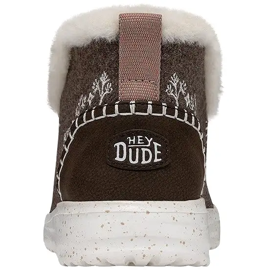 Hey Dude Denny Wool Womens Warm Lined Ankle Boot