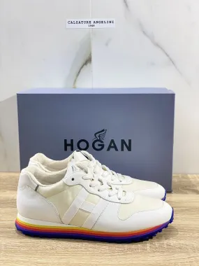 Hogan H429 sneaker uomo H Nastro Bianca Arcobaleno hogan luxury men sh