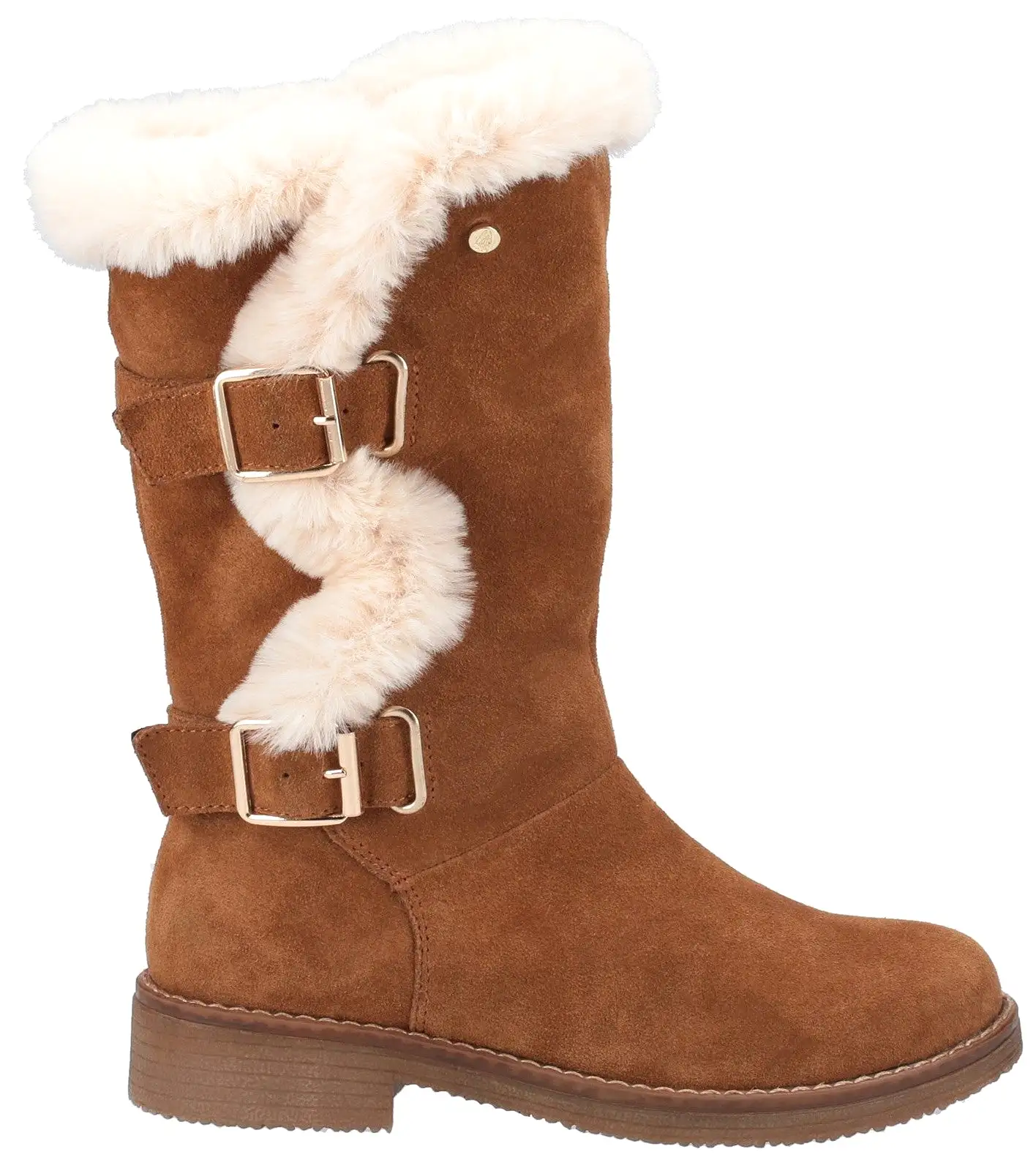 Hush Puppies Megan Womens Wide Fitting Mid Calf Boot