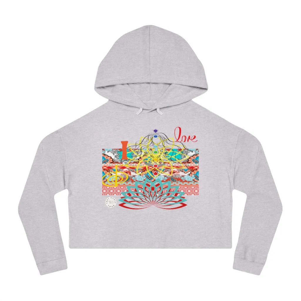 I Love REIKI Cropped Hoodie