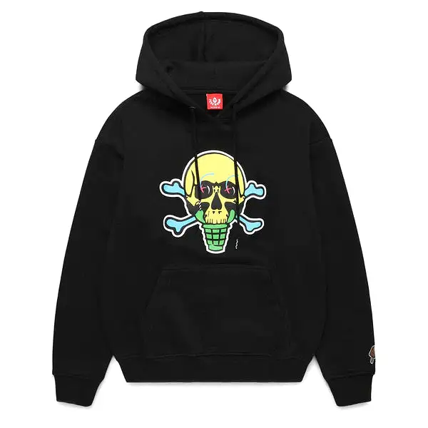 ICE CREAM COMPONENTS HOODIE - BLACK