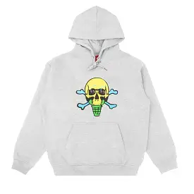 ICE CREAM COMPONENTS HOODIE - HEATHER GREY