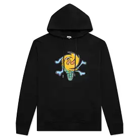 ICE CREAM SWIRL HOODIE - BLACK