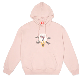 ICE VANILLA CROISSANT HOODIE - ROSE SMOKE