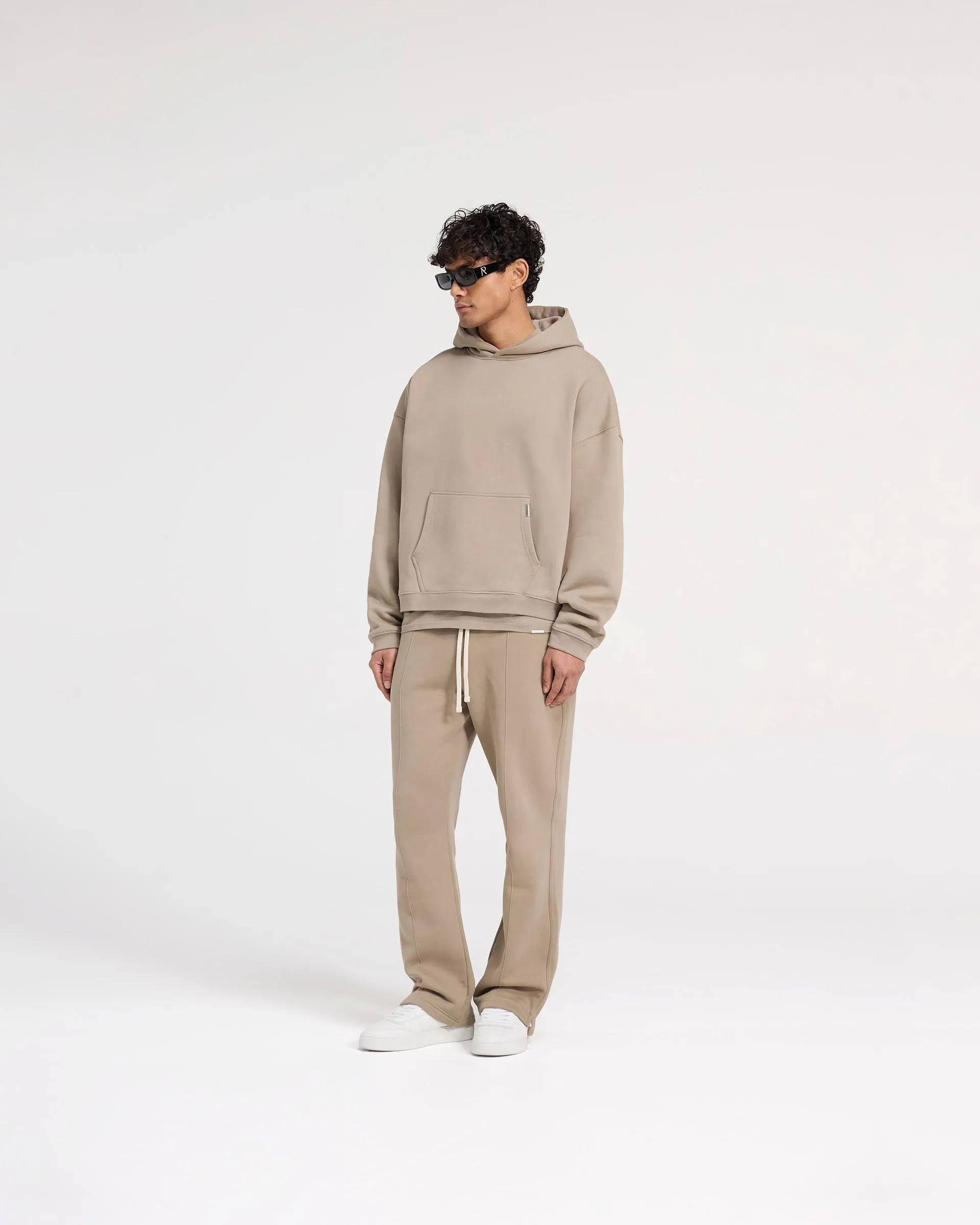 Initial Boxy Hoodie - Dune