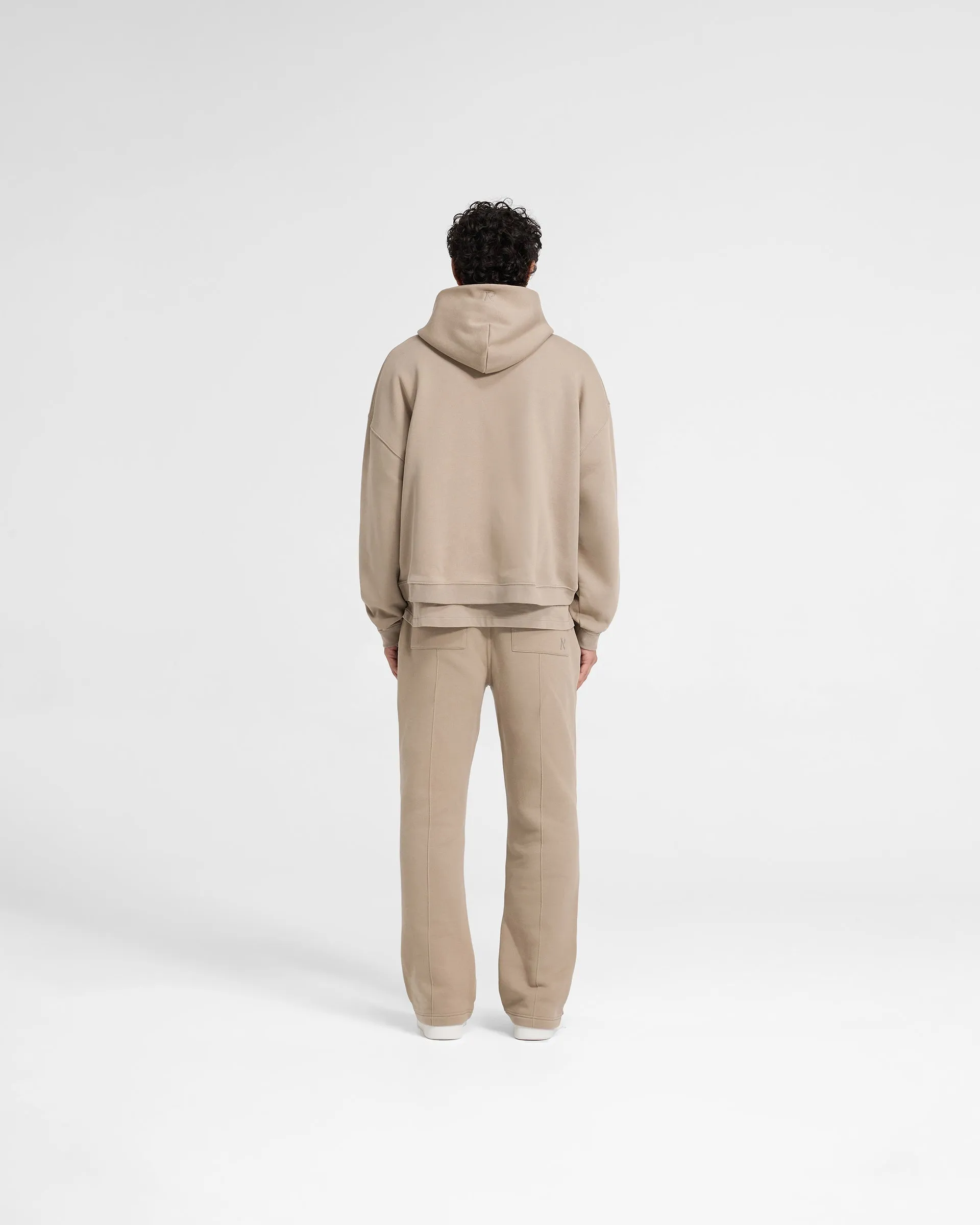 Initial Boxy Hoodie - Dune