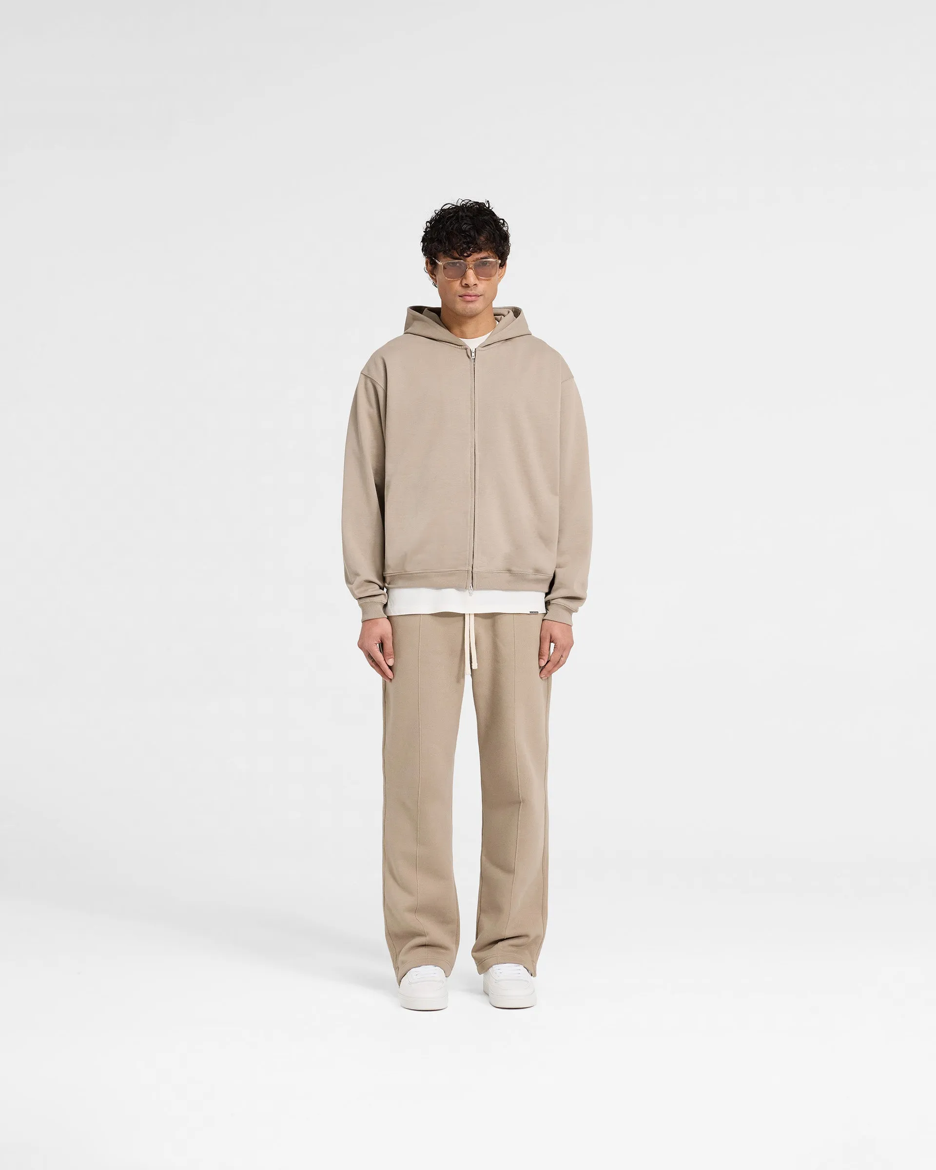 Initial Zip Hoodie - Dune