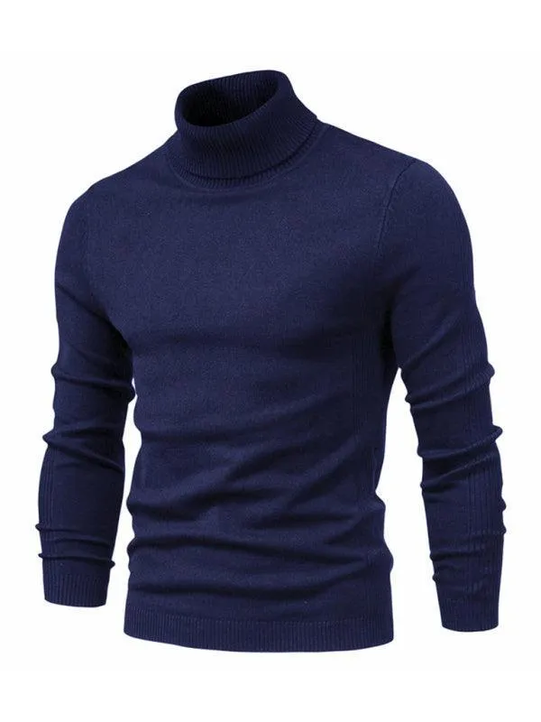 Knitwear Turtleneck Men Pullover Sweater