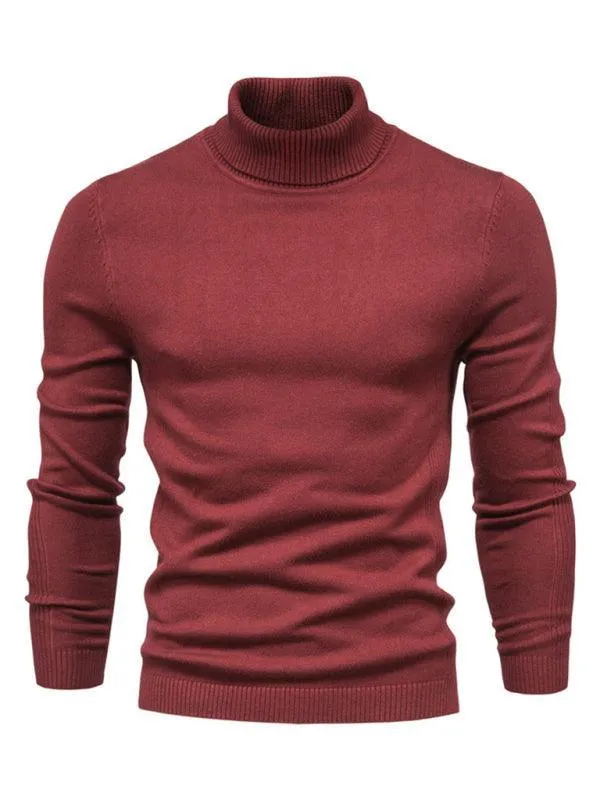 Knitwear Turtleneck Men Pullover Sweater