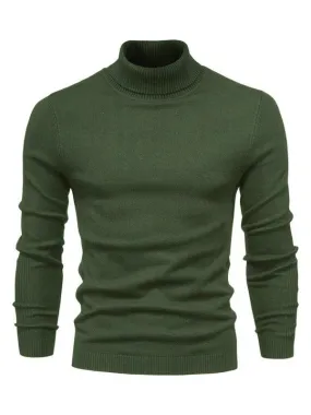 Knitwear Turtleneck Men Pullover Sweater