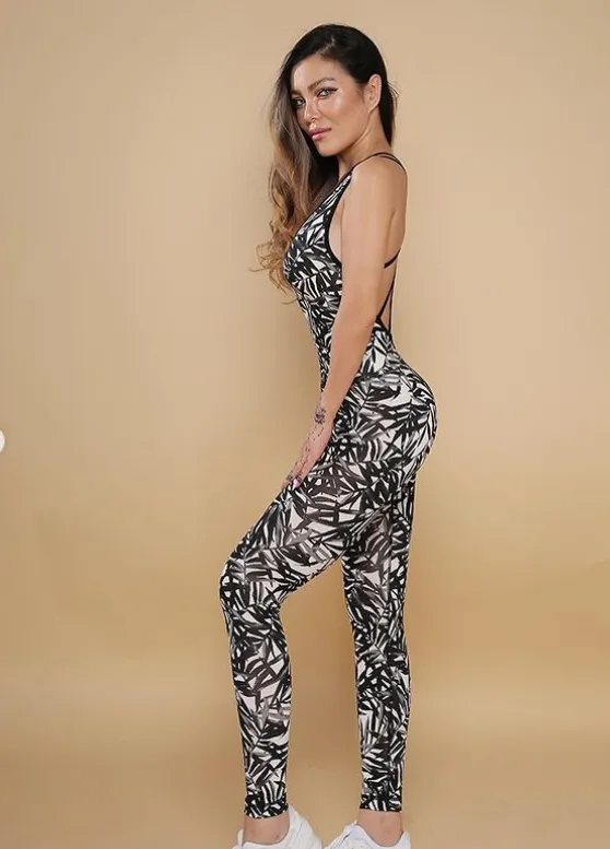 La Fitwear Jumpsuit Aring Style Leafs