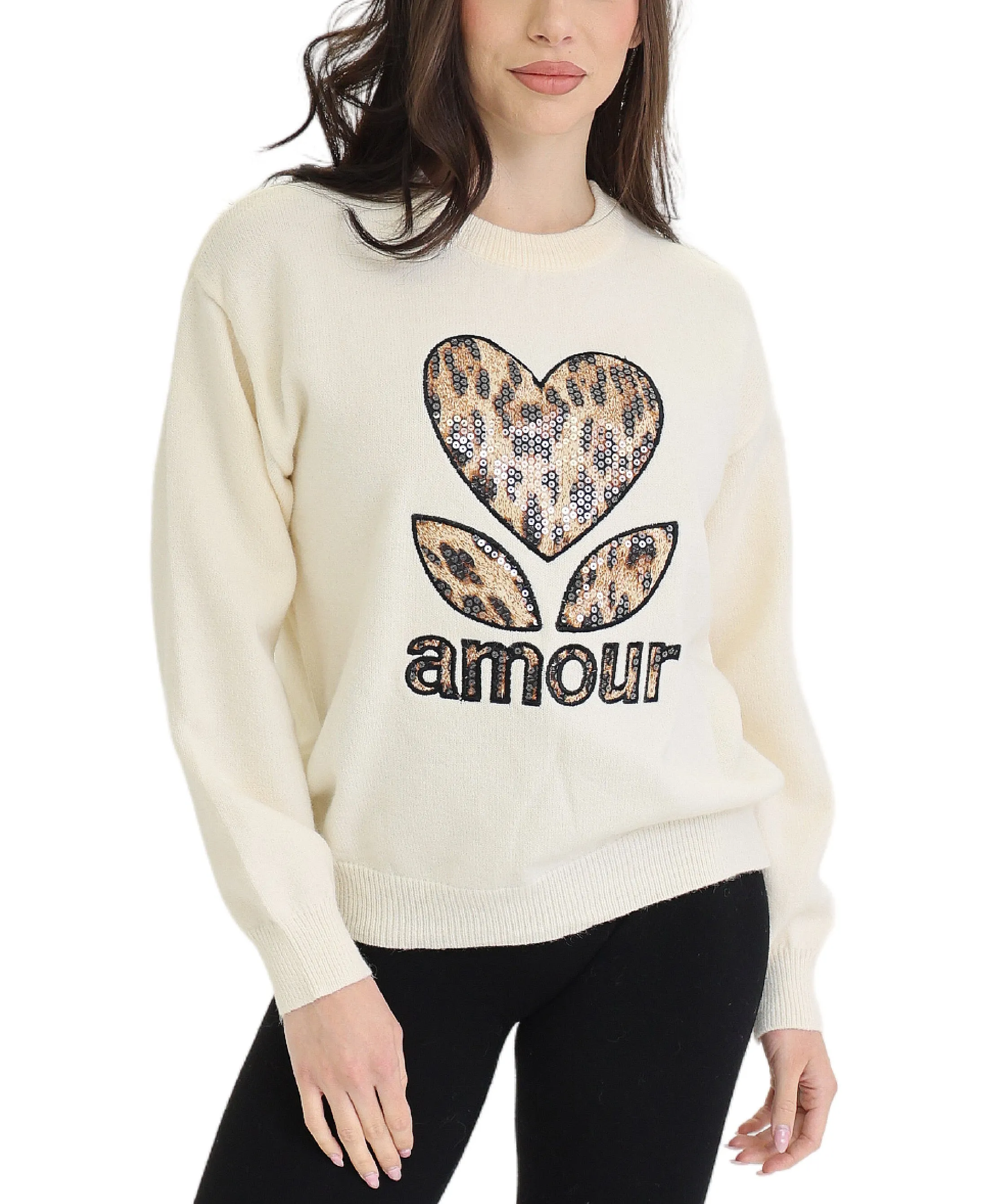 Leopard Print amour Sweater