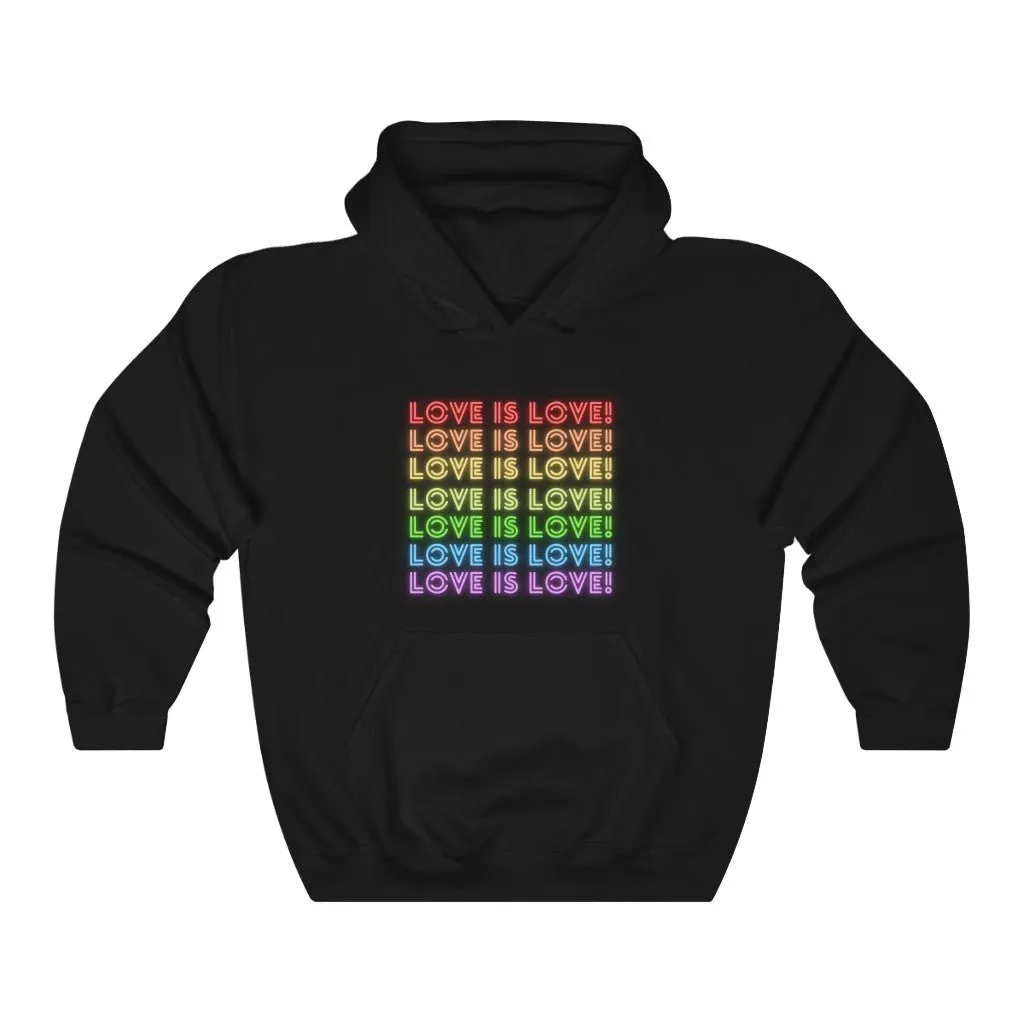 Love Is Love Neon Hoodie