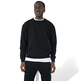 Lux Blanco Crew Neck : Black