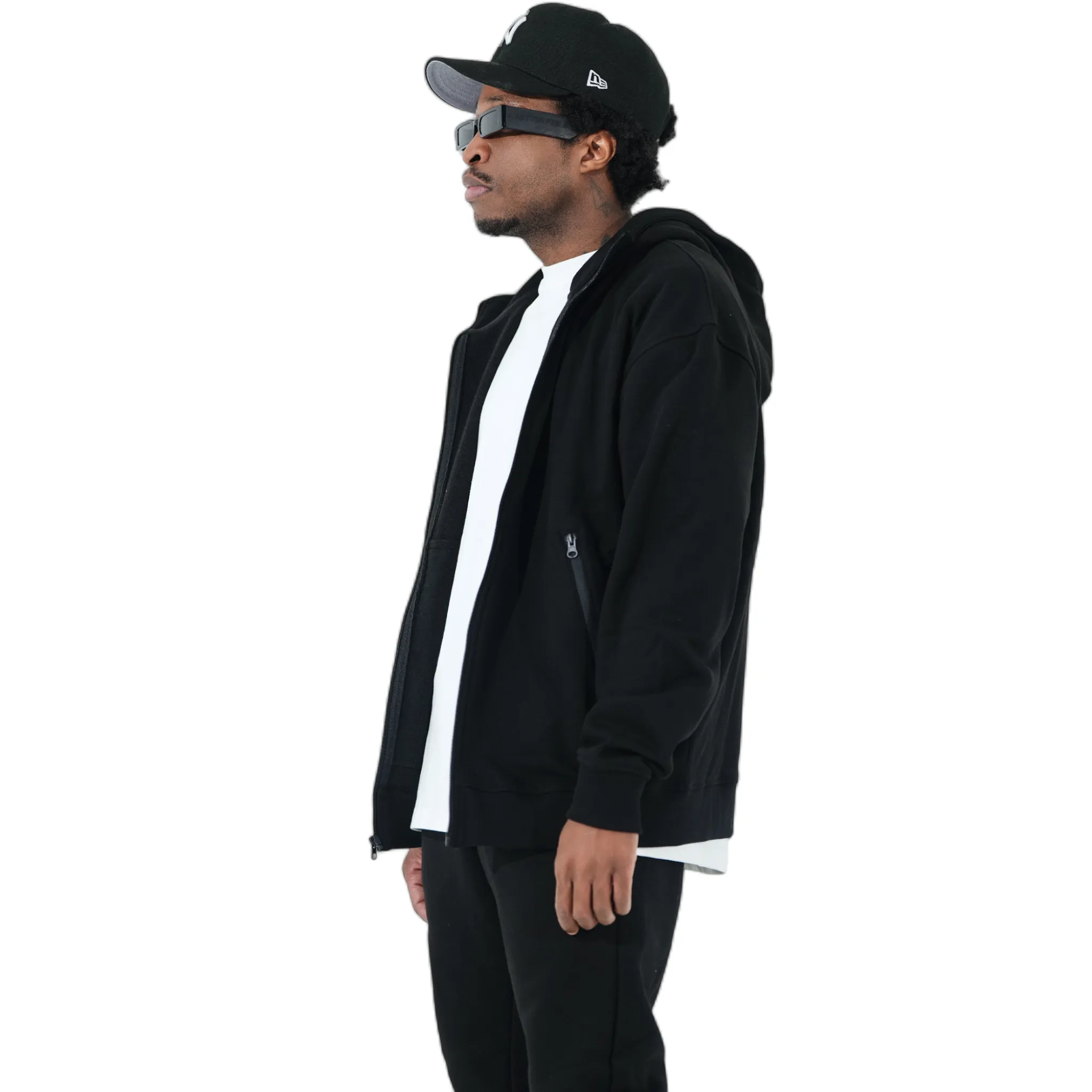 Lux Blanco Hoodie : Black