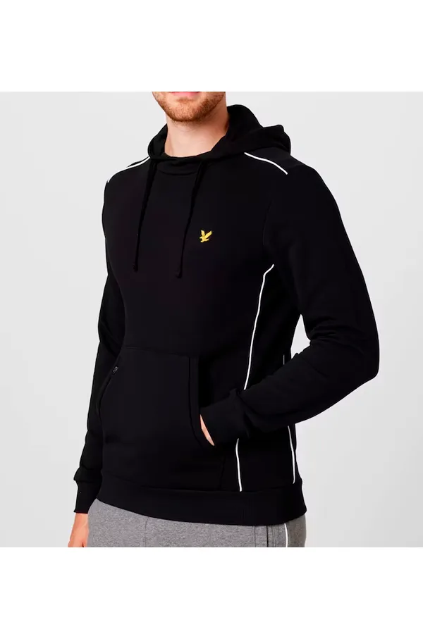 Lyle & Scott Pipe Hoodie Black