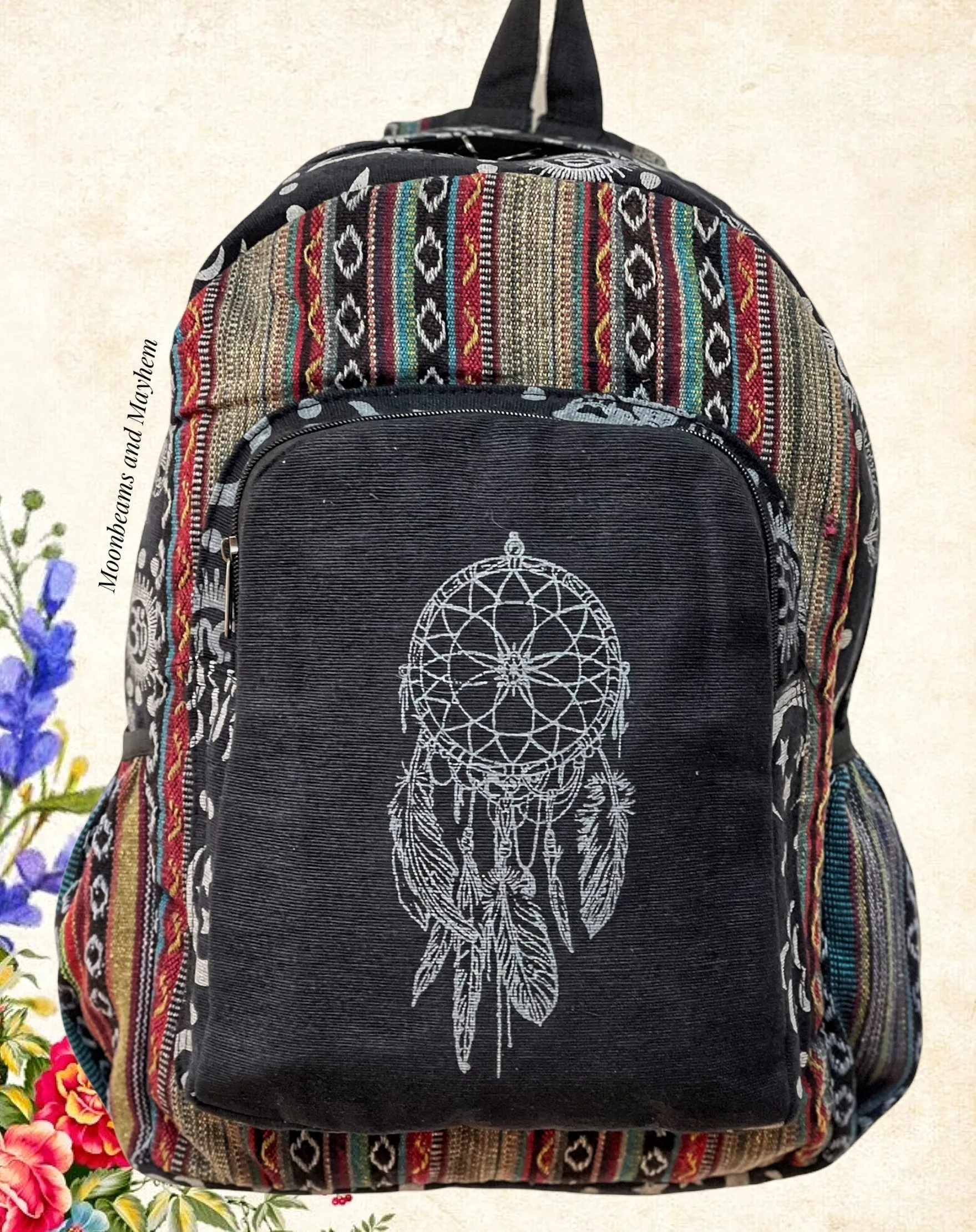 MAGICAL BLACK DREAMCATCHER BACKPACK / RUCKSACK