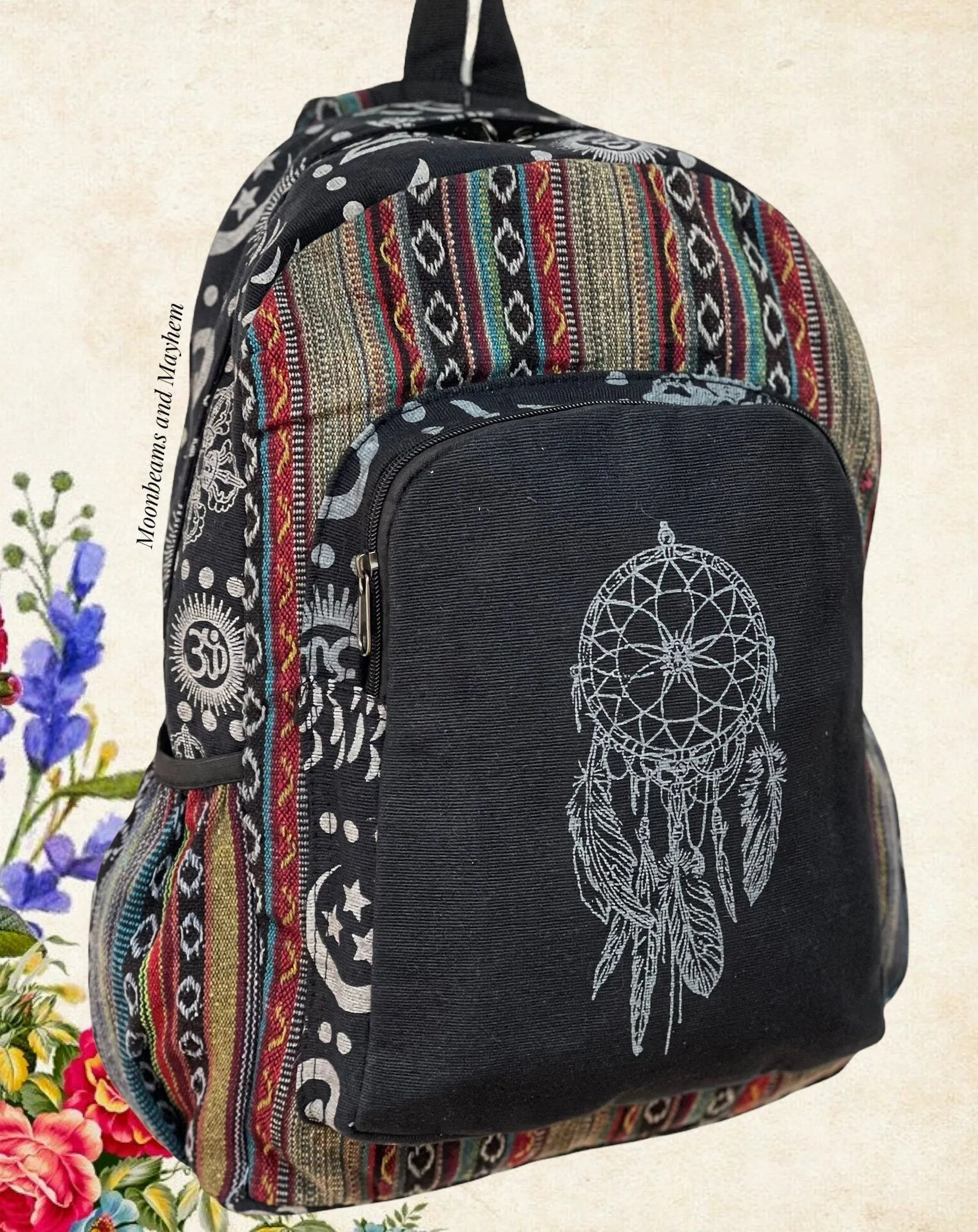 MAGICAL BLACK DREAMCATCHER BACKPACK / RUCKSACK