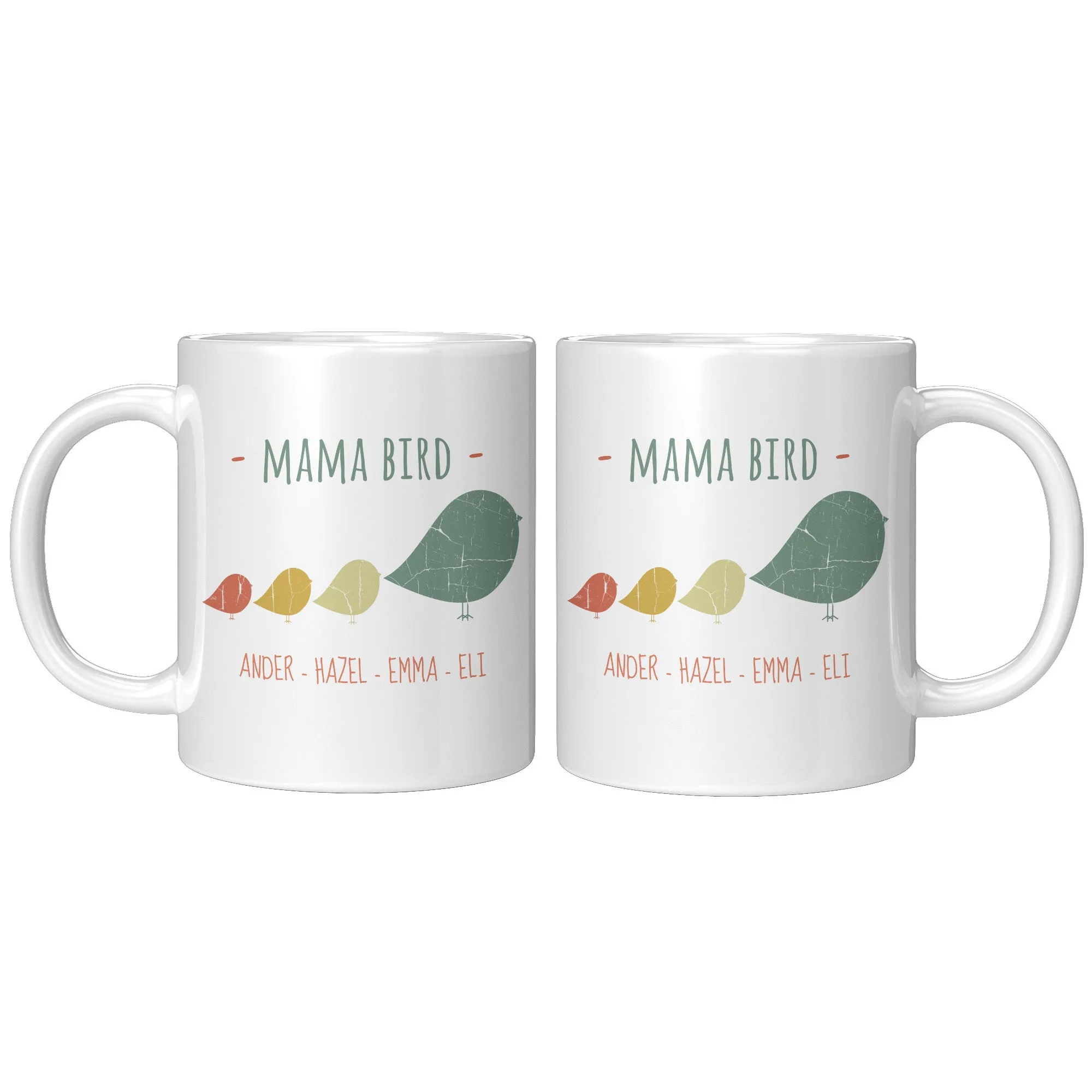 Mama Bird 11oz Mug Ander Hazel Emma Eli