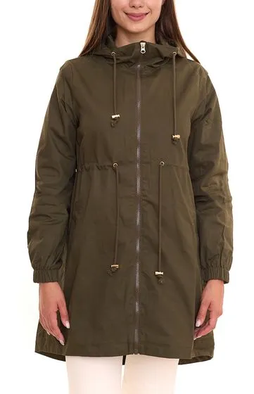 MAMALICIOUS Mila Damen Umstands-Parka mit Trageeinsatz Schwangerschafts-Jacke 88435156 Oliv-Grün