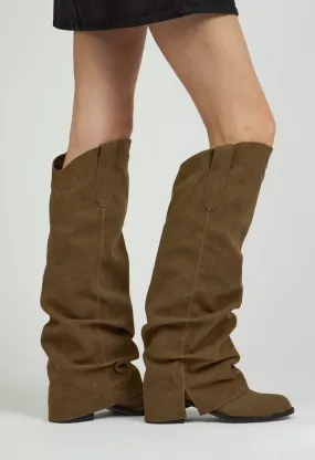 Marfa Suede Knee Boots