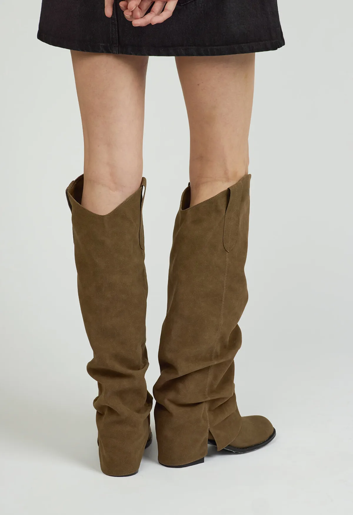 Marfa Suede Knee Boots