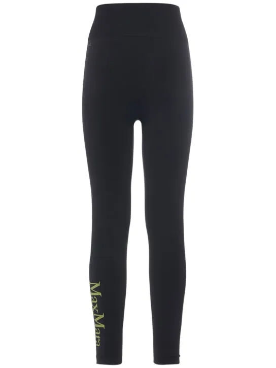 Max Mara   Pirania logo jersey seamless leggings 