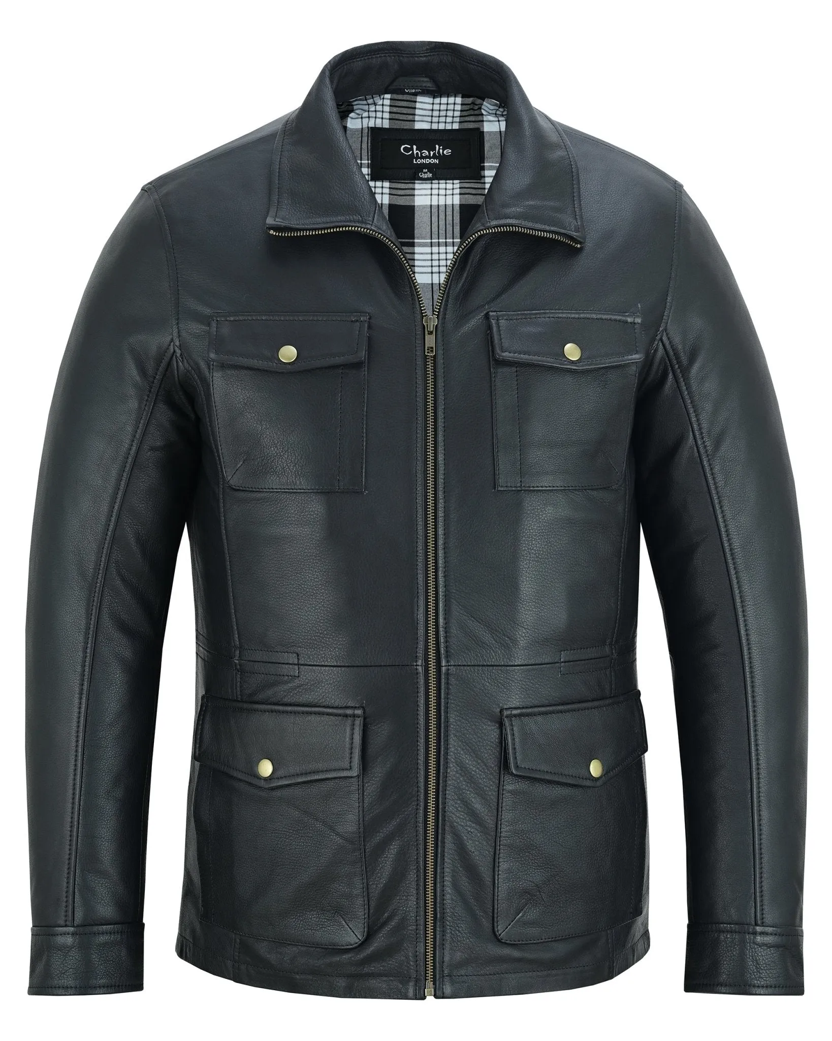 Men's Leather Jacket, Colchester - Smart Casual Leather Coat