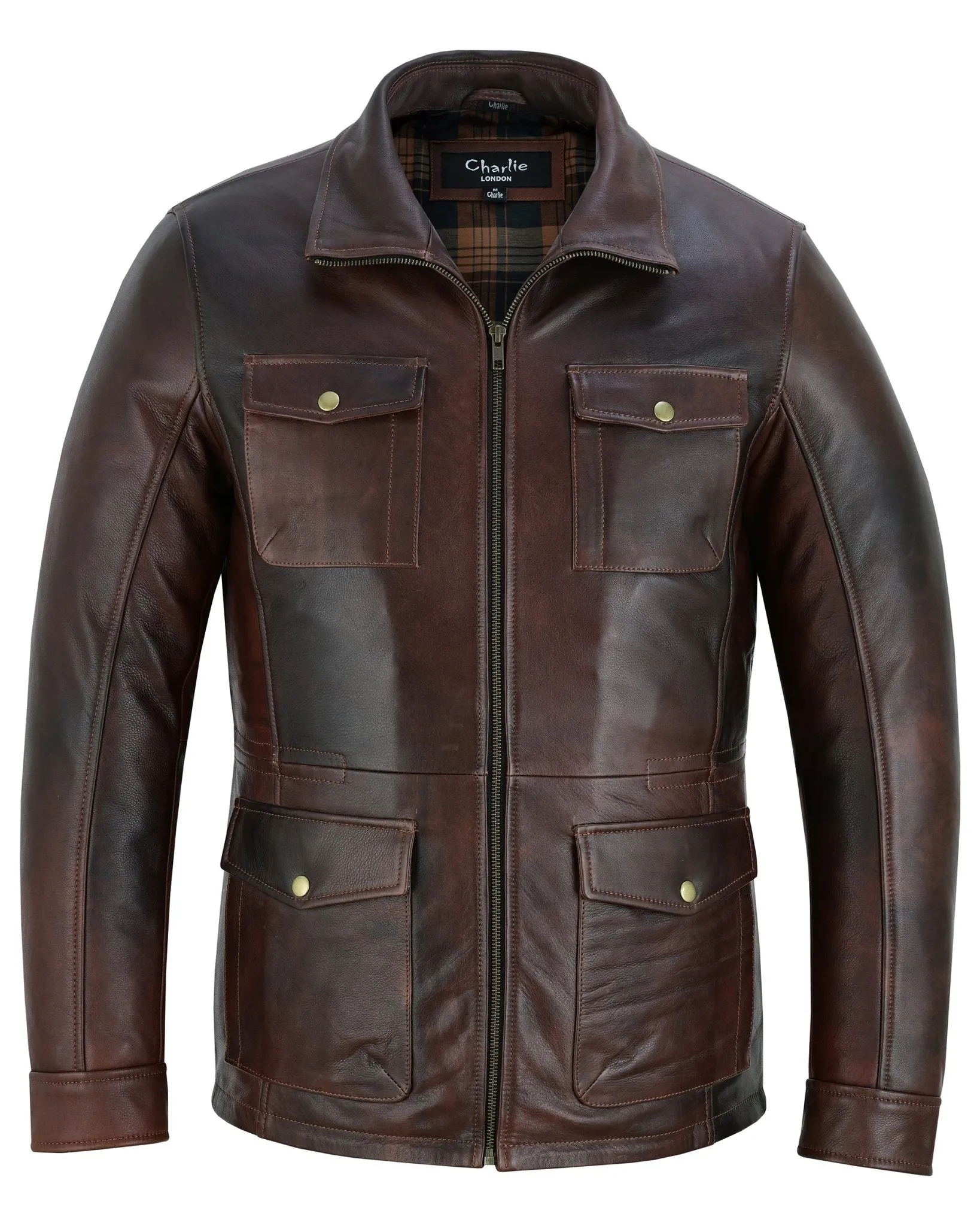 Men's Leather Jacket, Colchester - Smart Casual Leather Coat