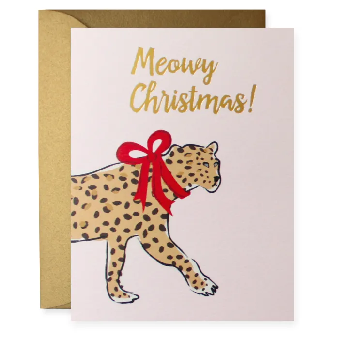 Meowy Christmas Greeting Card