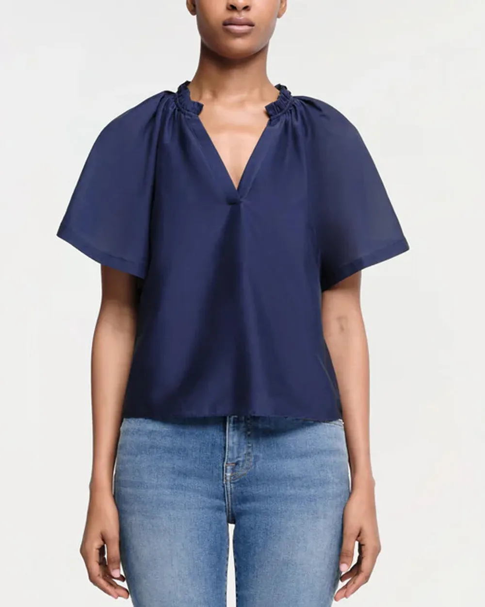 Midnight Ludovica V Neck Top