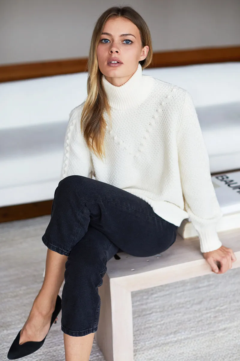 Mila Sweater - Ivory Popcorn