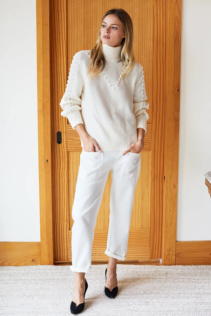 Mila Sweater - Ivory Popcorn