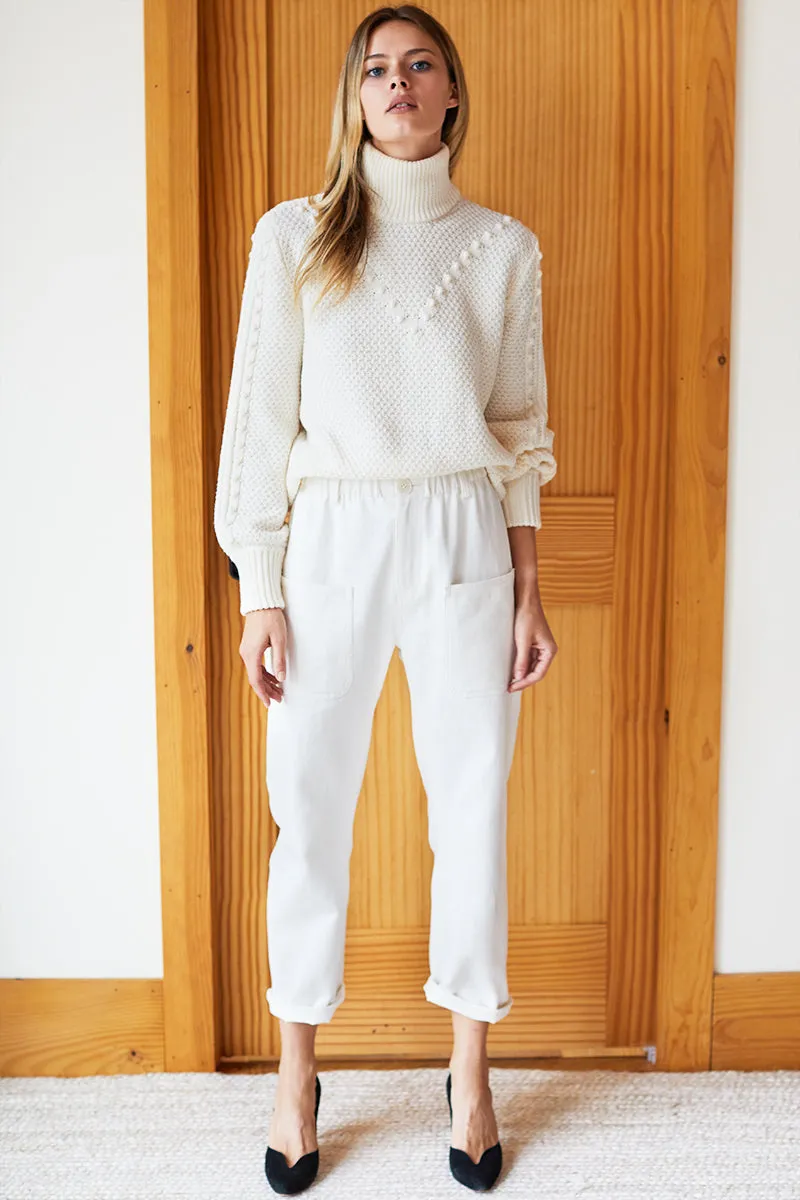 Mila Sweater - Ivory Popcorn