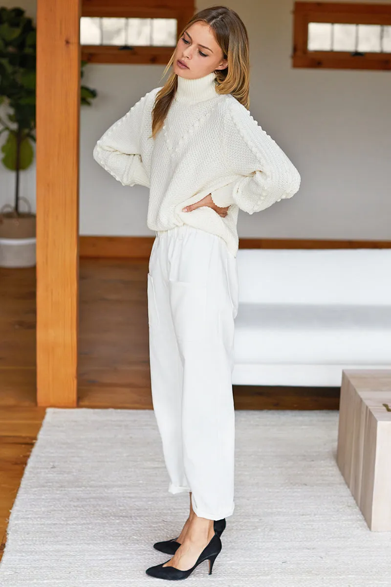 Mila Sweater - Ivory Popcorn