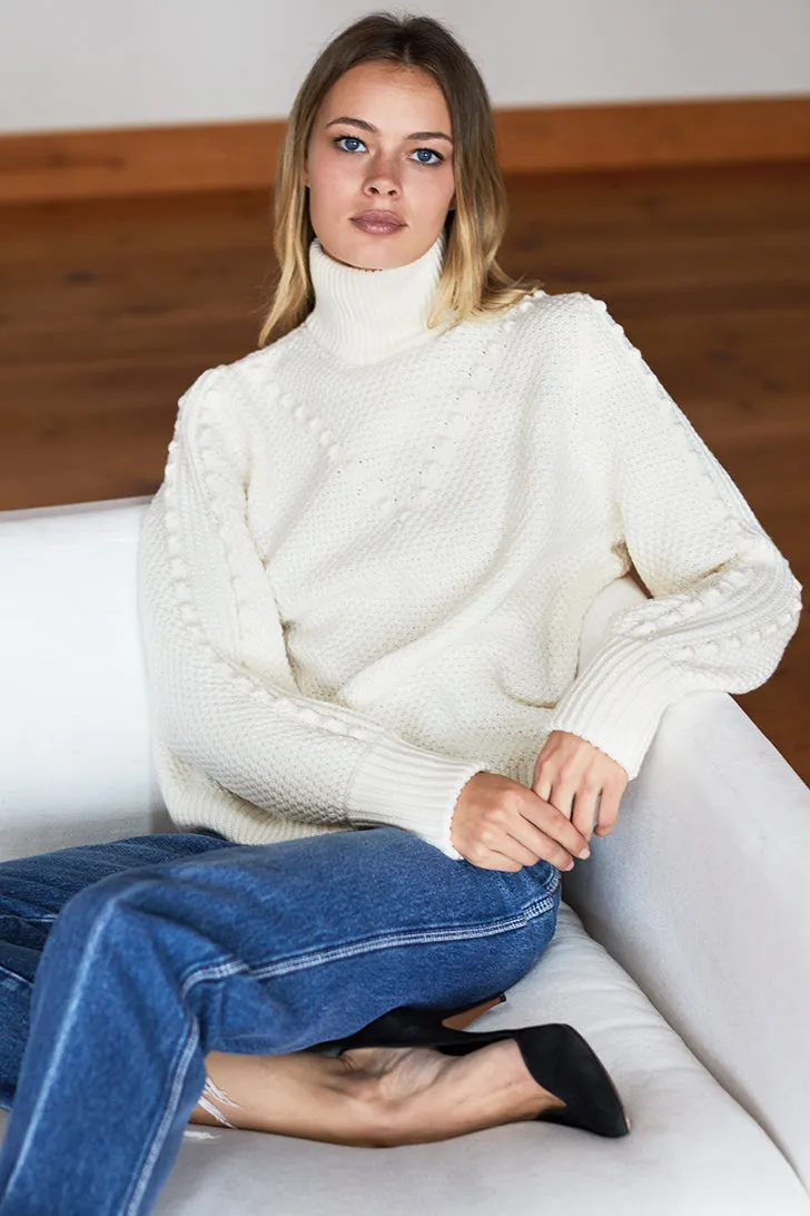 Mila Sweater - Ivory Popcorn