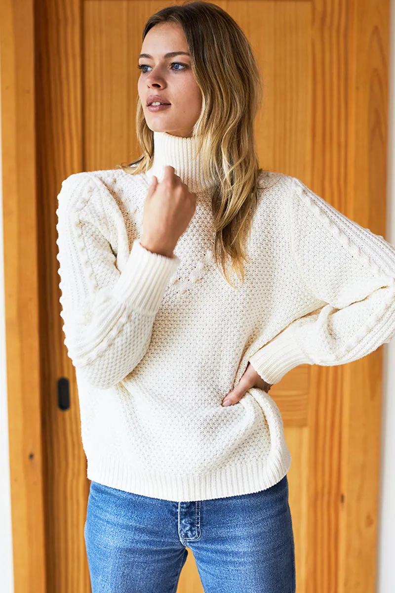 Mila Sweater - Ivory Popcorn