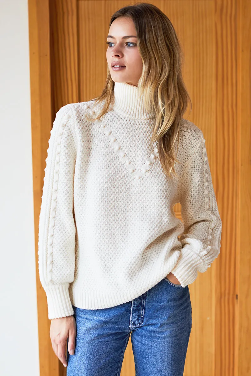 Mila Sweater - Ivory Popcorn