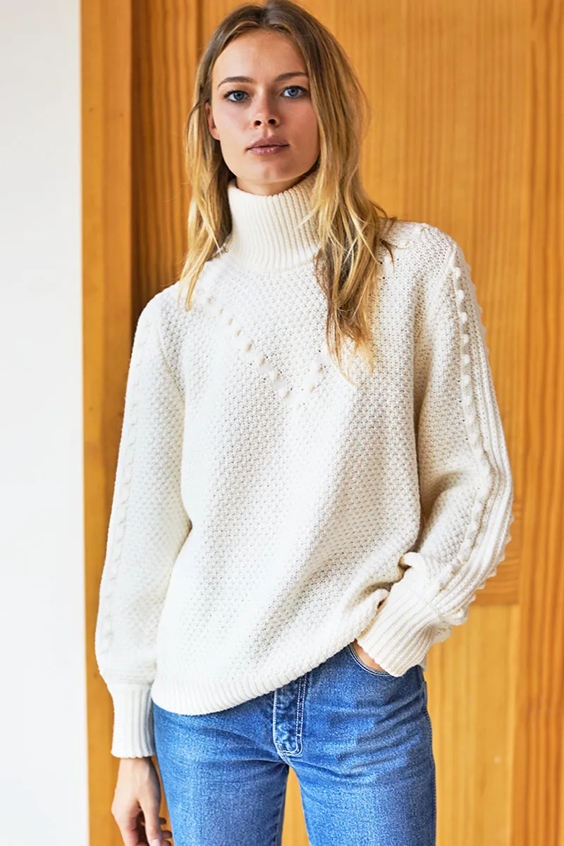 Mila Sweater - Ivory Popcorn