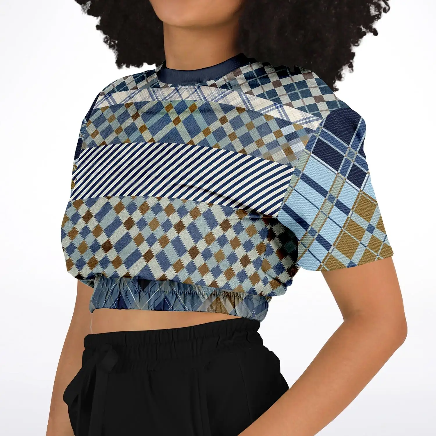 Nassau Short Sleeve Cropped Eco-Poly Sweater