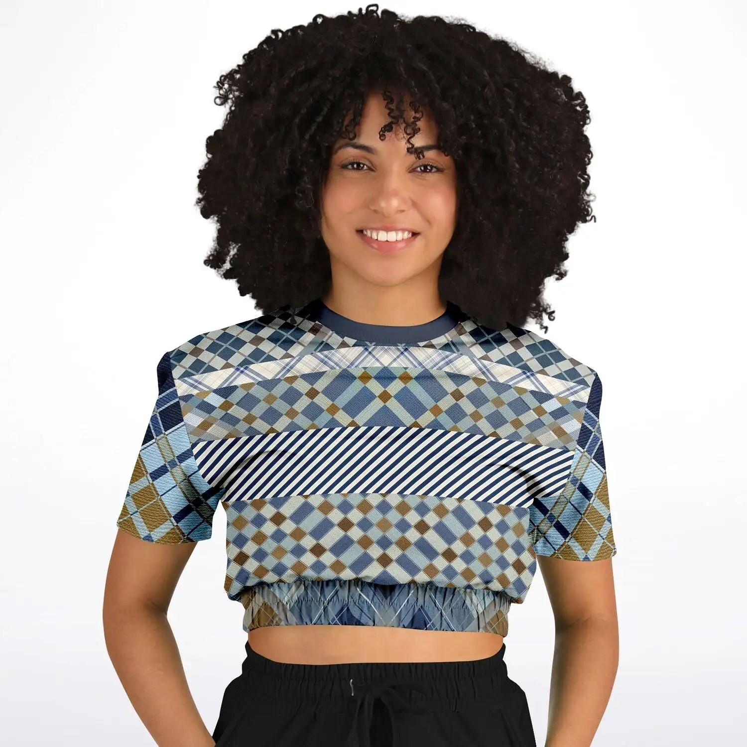 Nassau Short Sleeve Cropped Eco-Poly Sweater