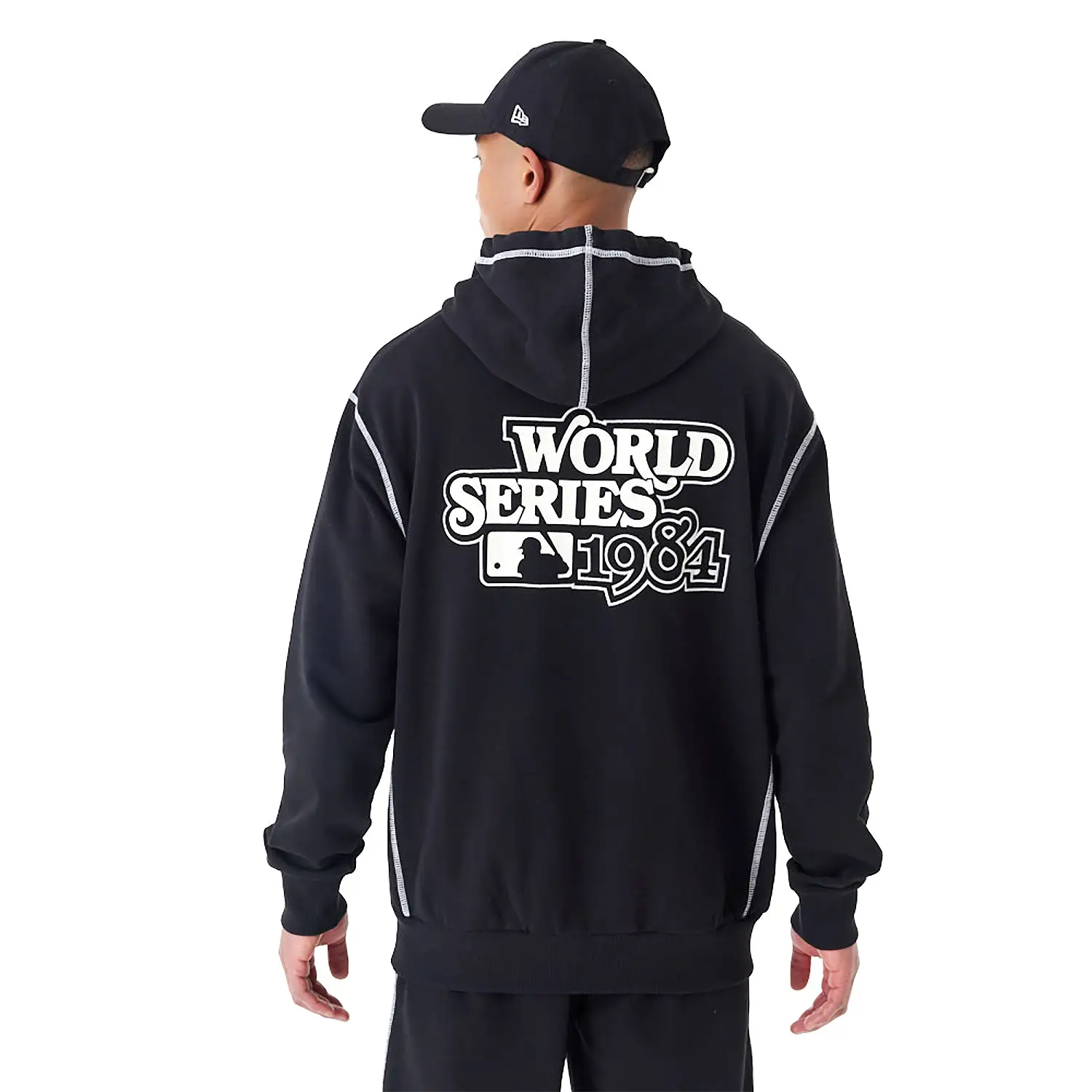 NEW ERA Detroit Tigers MLB World Series Black Oversized Pullover Hoodie