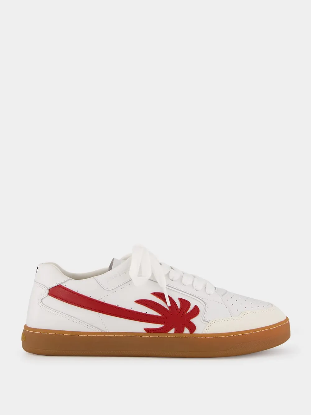 New Palm 1 White and Red Sneakers