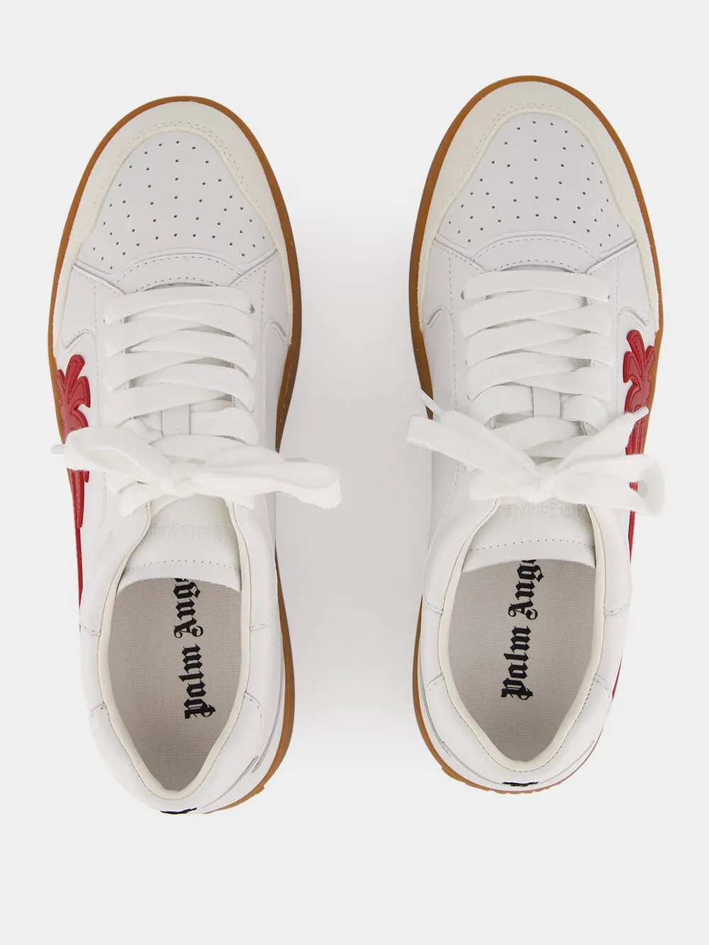 New Palm 1 White and Red Sneakers