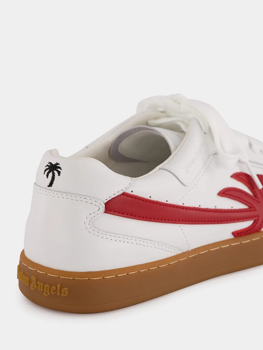 New Palm 1 White and Red Sneakers