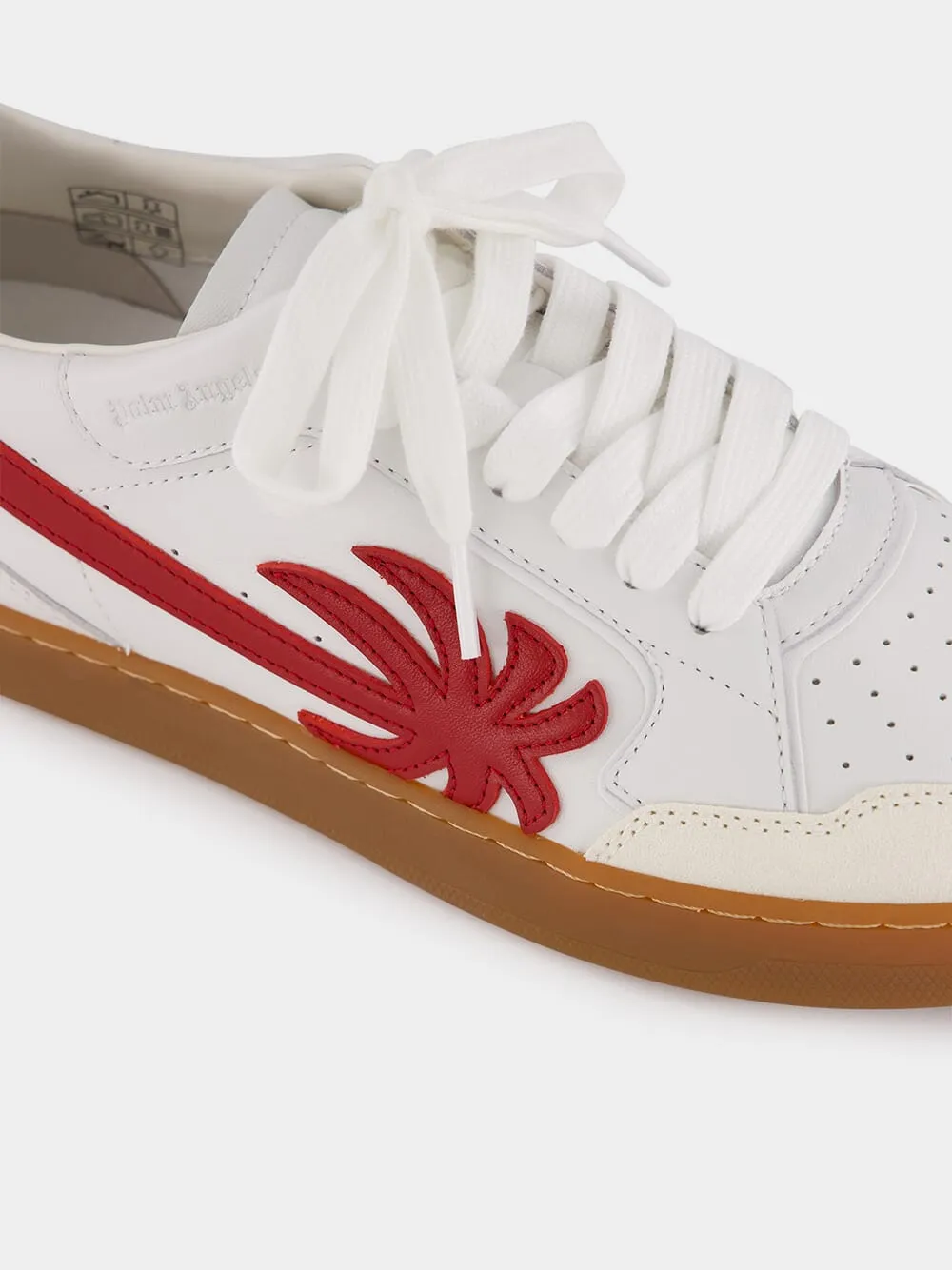 New Palm 1 White and Red Sneakers