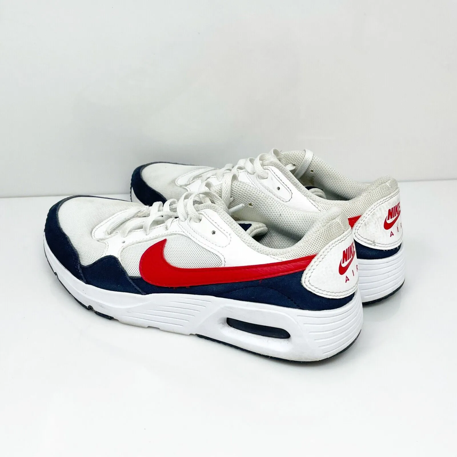 Nike Boys Air Max SC CZ5358-103 White Casual Shoes Sneakers Size 6Y