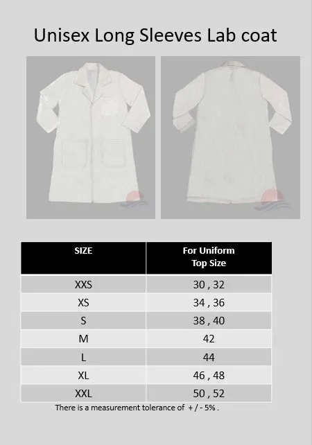 NUS High School UNISEX White Lab Coat