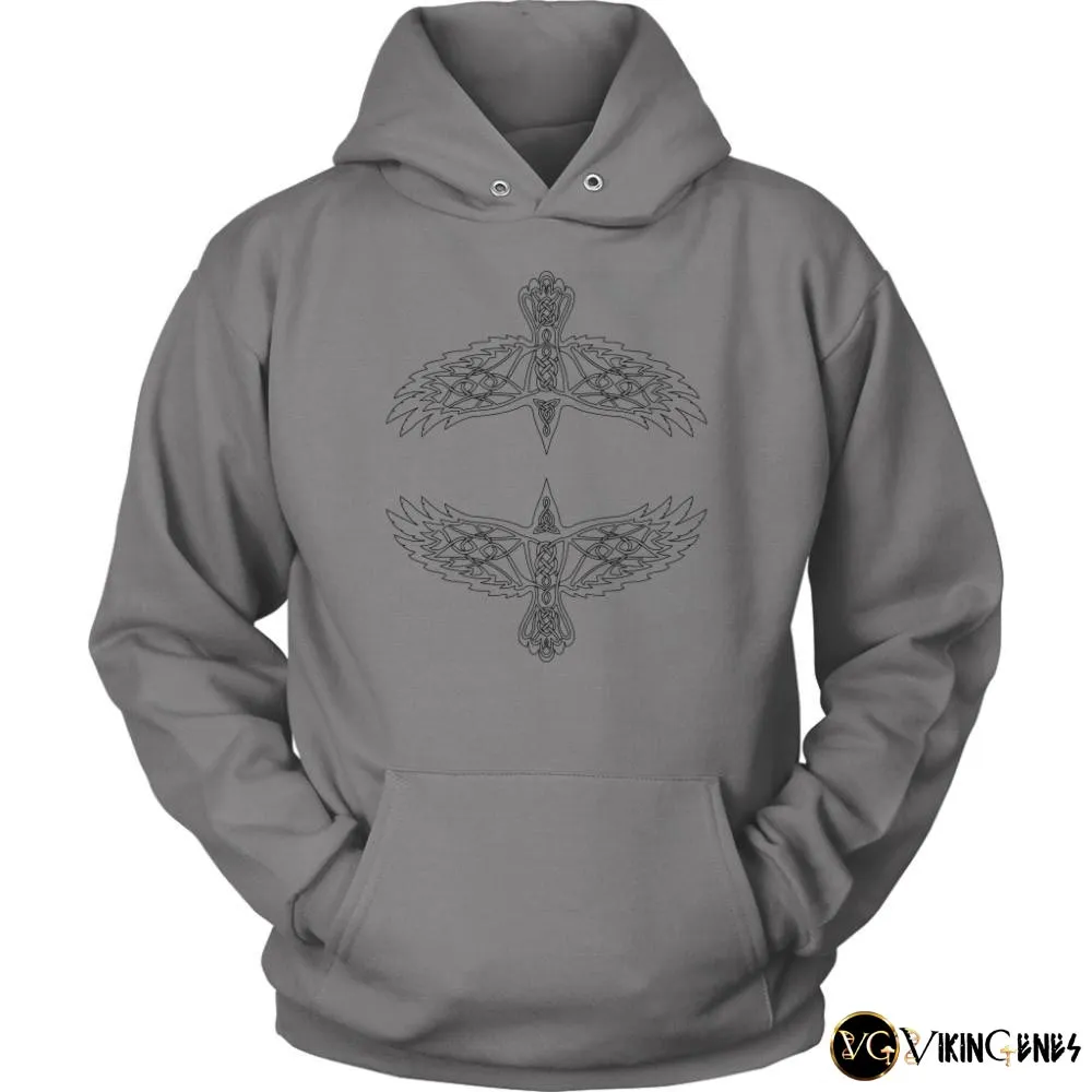 Odin's Ravens Hugin & Munin Hoodie