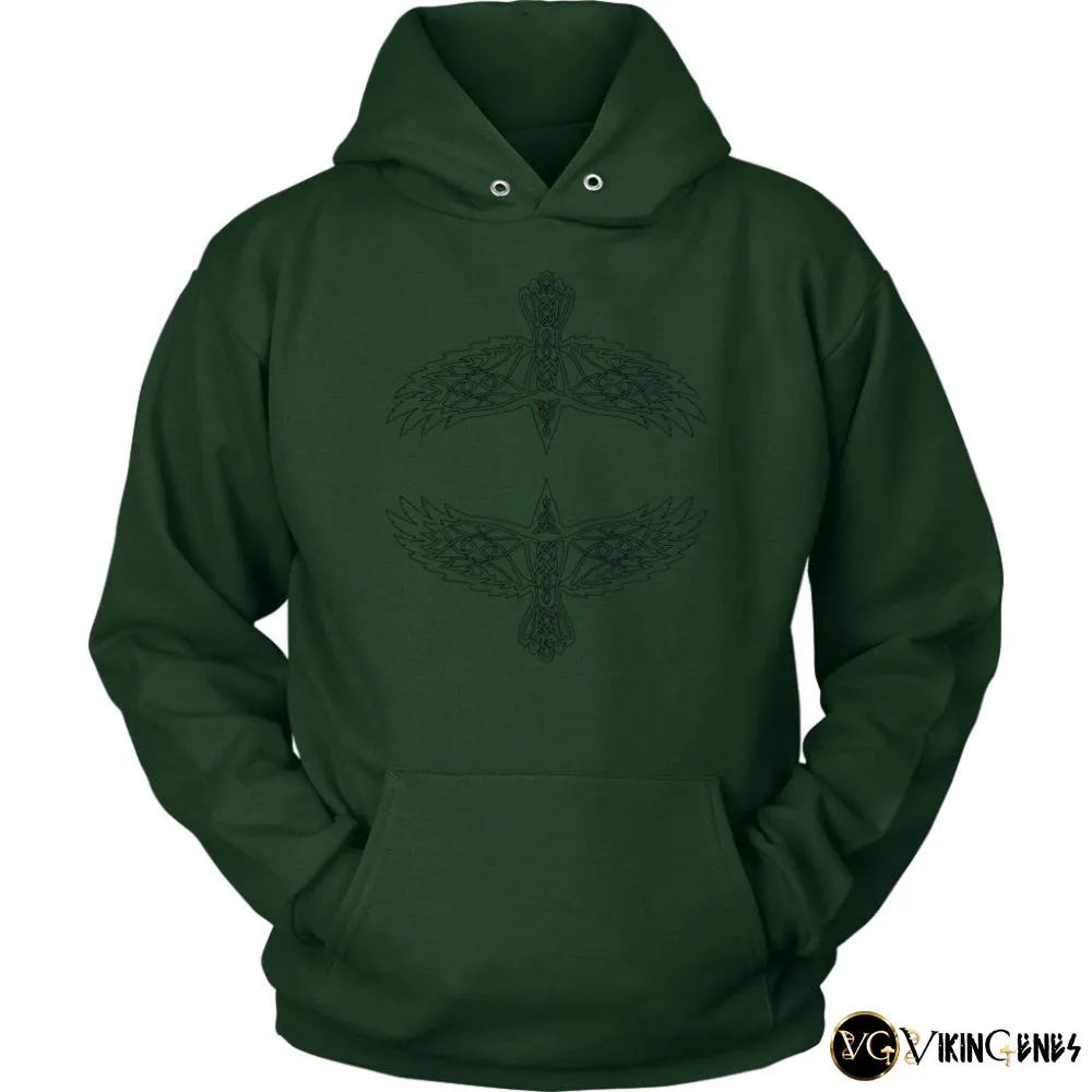 Odin's Ravens Hugin & Munin Hoodie